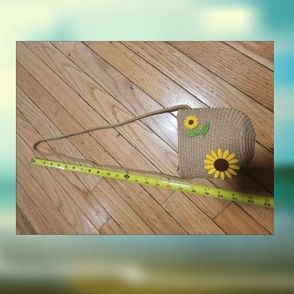 Toddler Girls Sunflower Sun Hat and Hand Bag Set